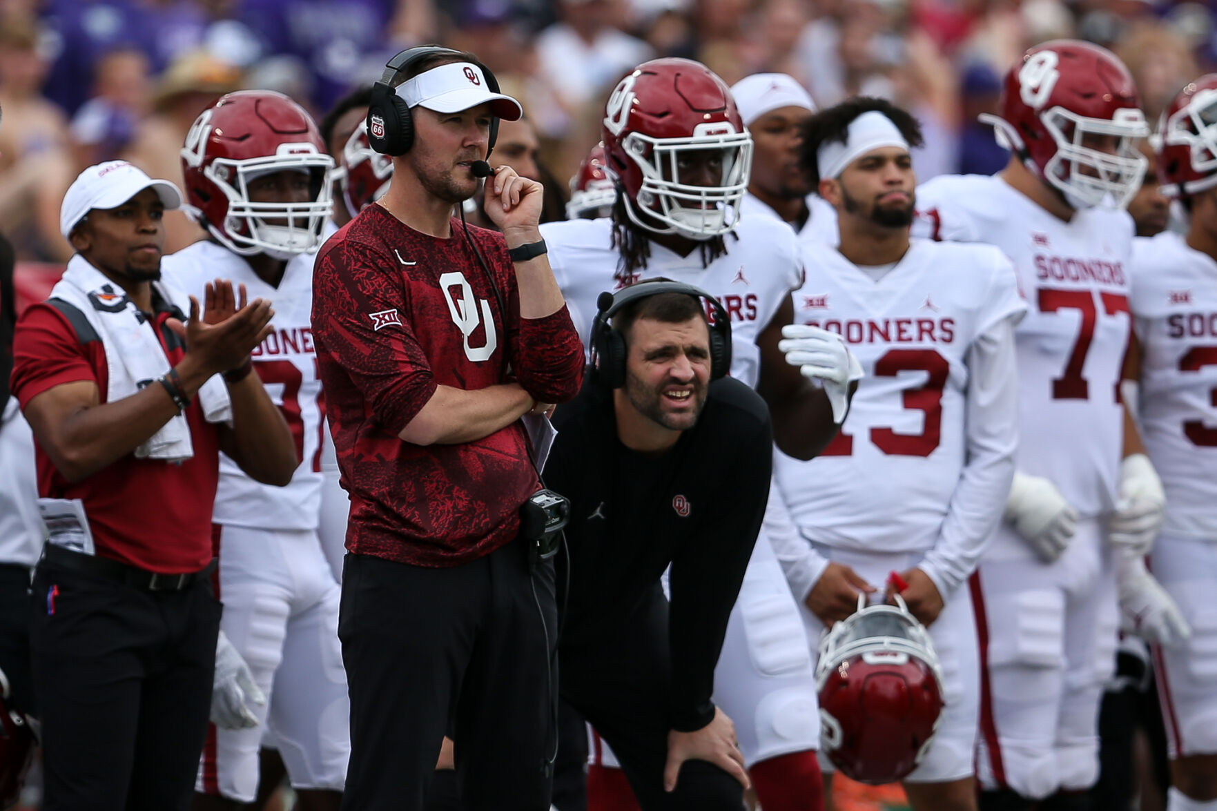 Lincoln Riley and Joe Jon Finley